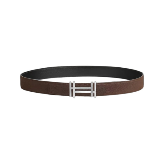 에르메스 H 오 까레 벨트 버클 & 리버시블 가죽 스트랩 32mm