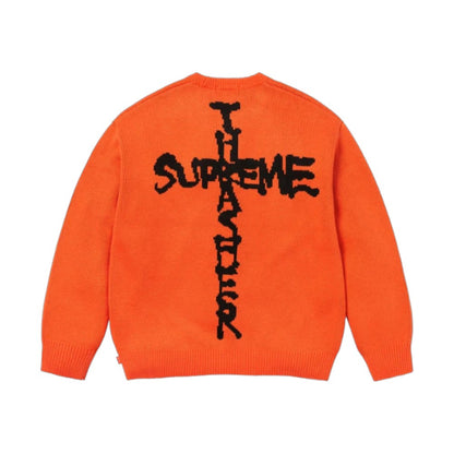 슈프림 x 트레셔 스웨터 오렌지