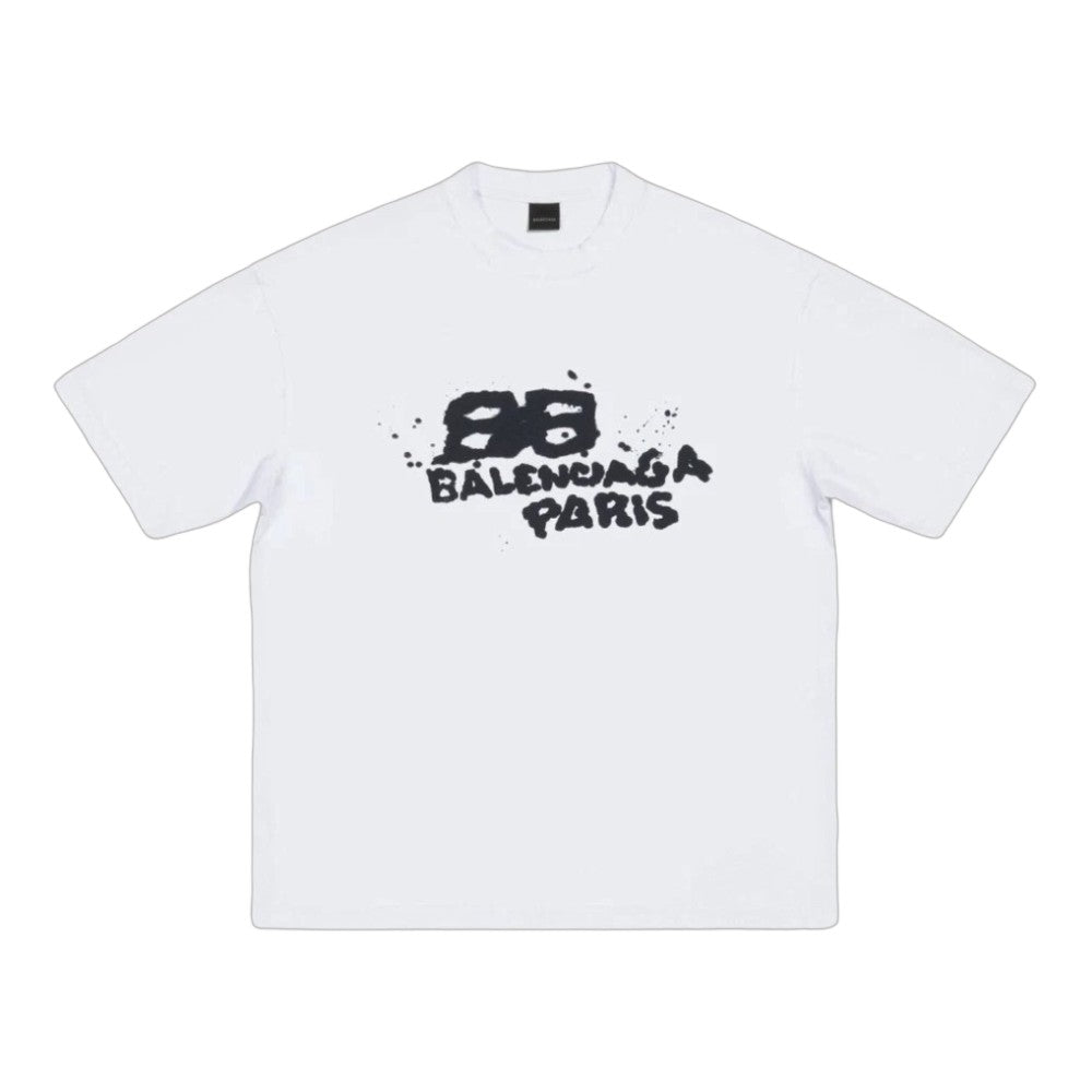 발렌시아가 핸드 드로운 BB 아이콘 티셔츠(2color)